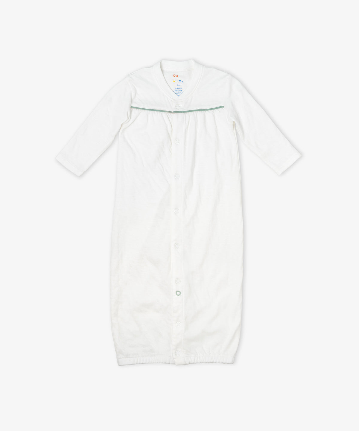 Convertible Gown, Seafoam Piping