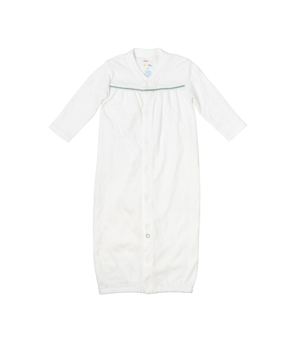 Convertible Gown, Seafoam Piping