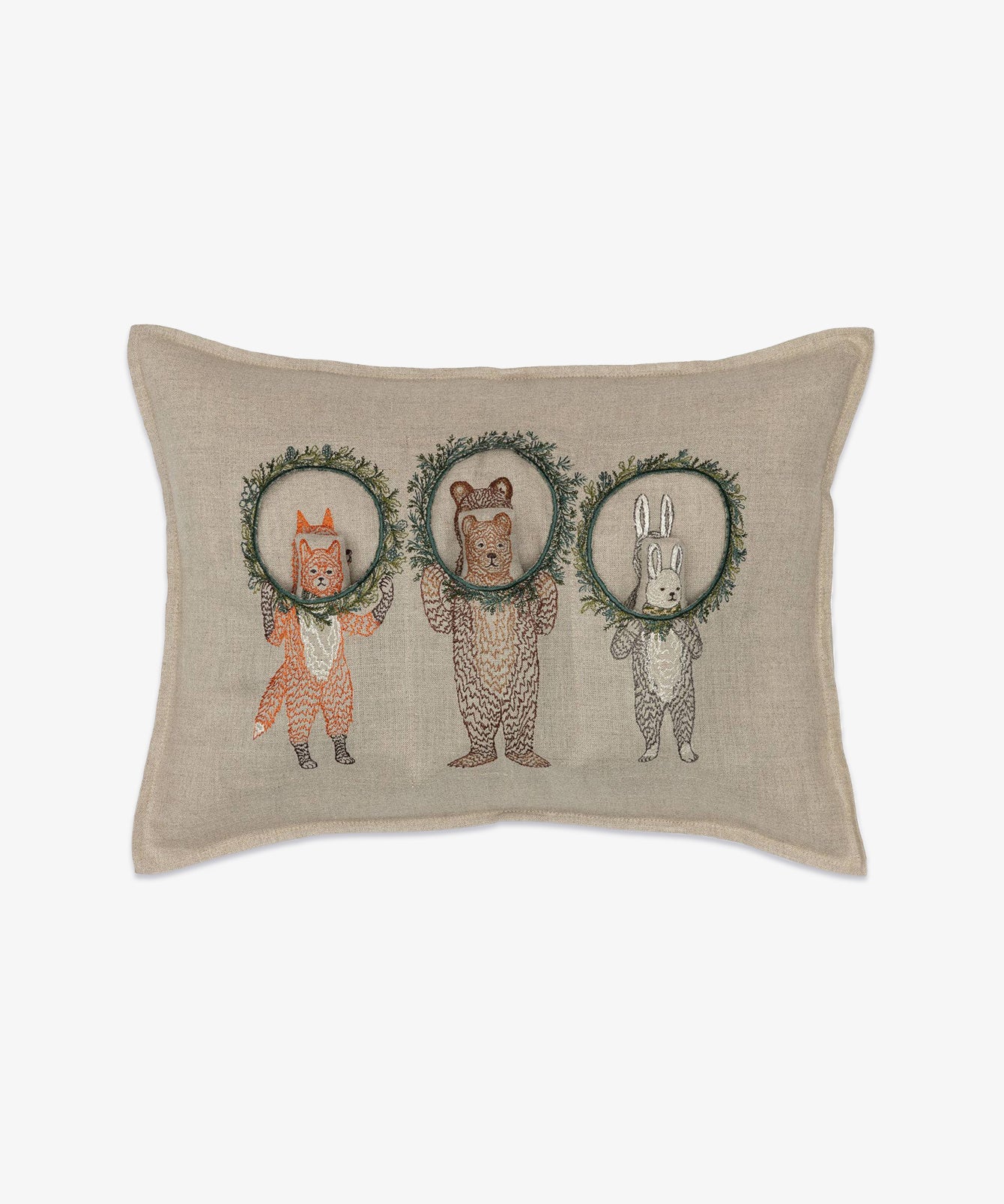 Coral & Tusk Pocket Pillow, Holiday Wreath