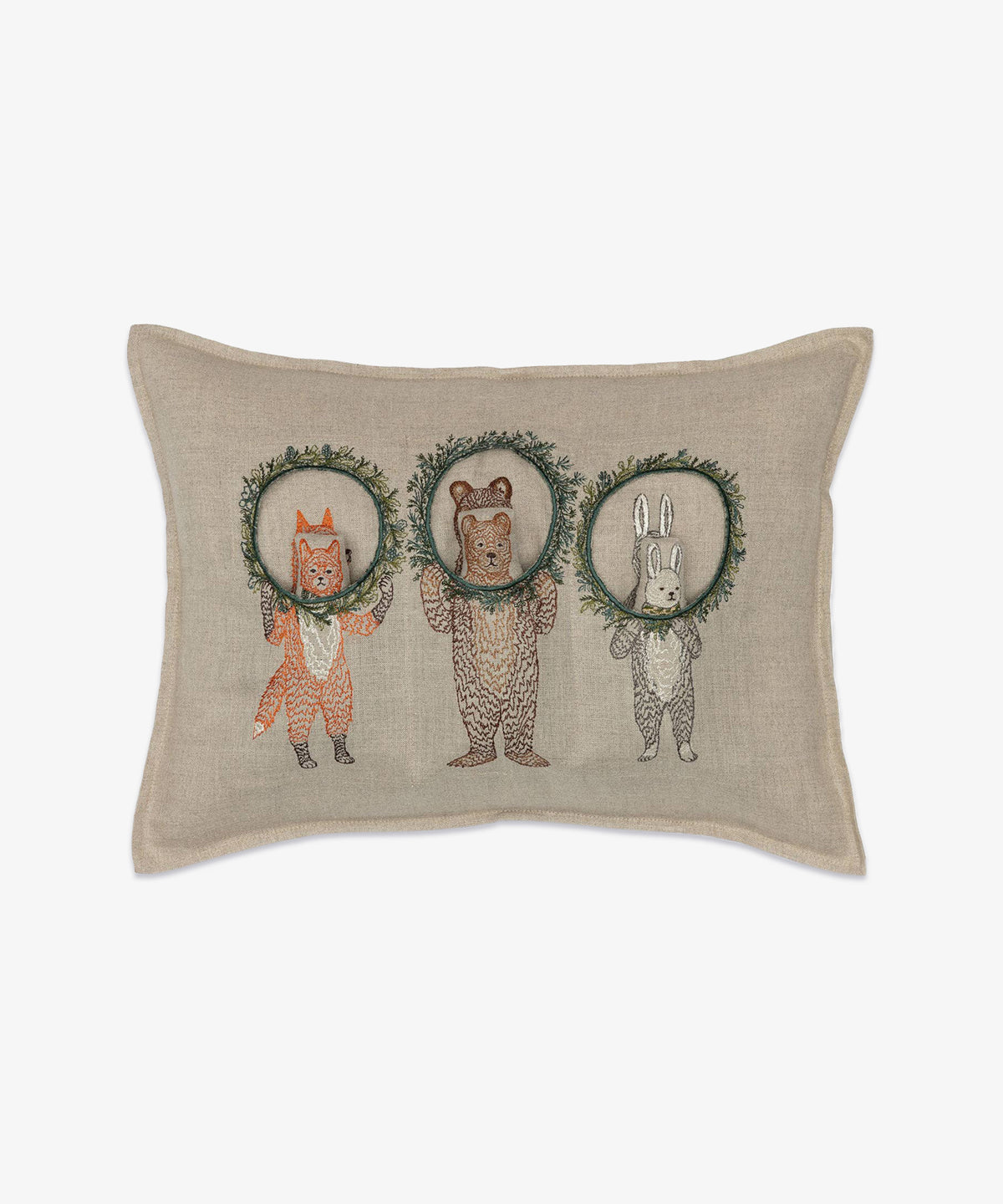 Coral & Tusk Pocket Pillow, Holiday Wreath
