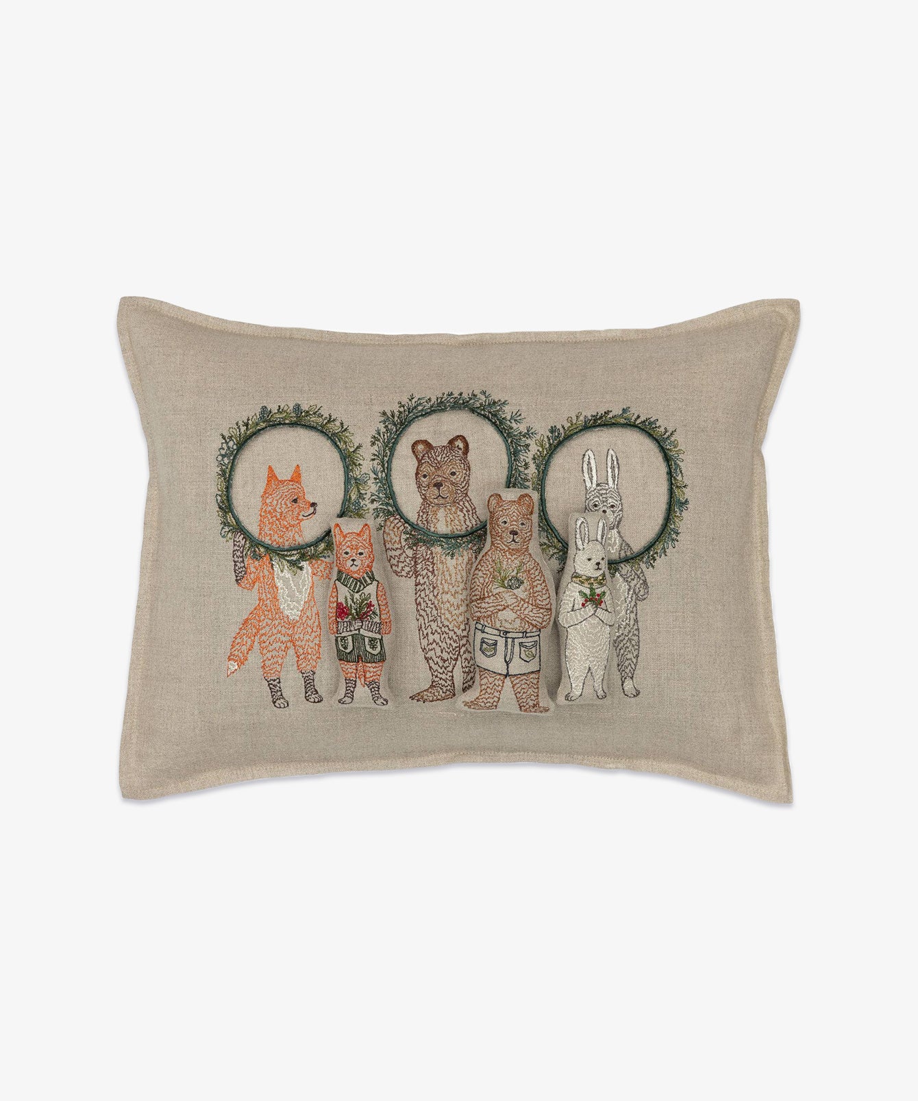 Coral & Tusk Pocket Pillow, Holiday Wreath