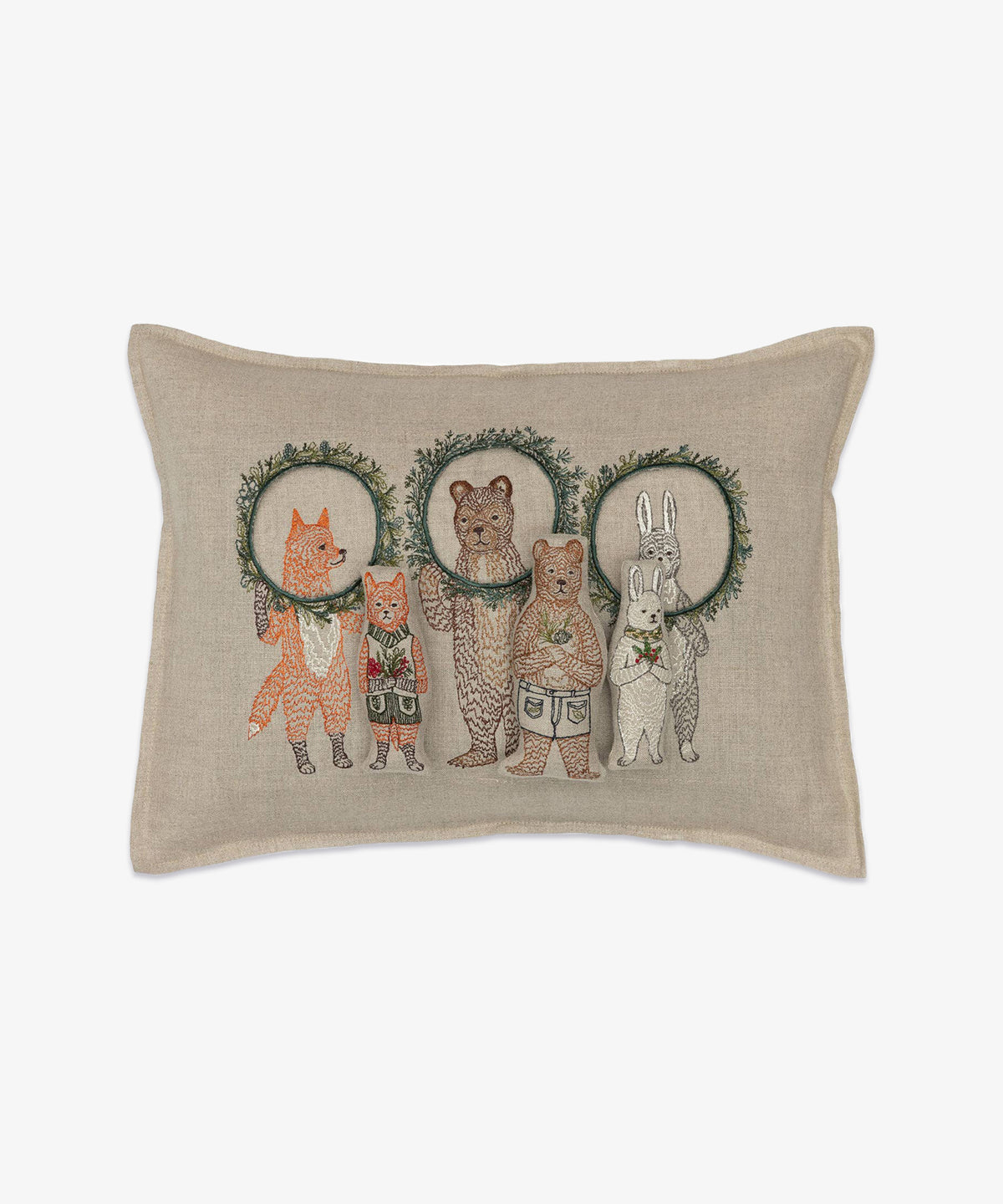 Coral & Tusk Pocket Pillow, Holiday Wreath