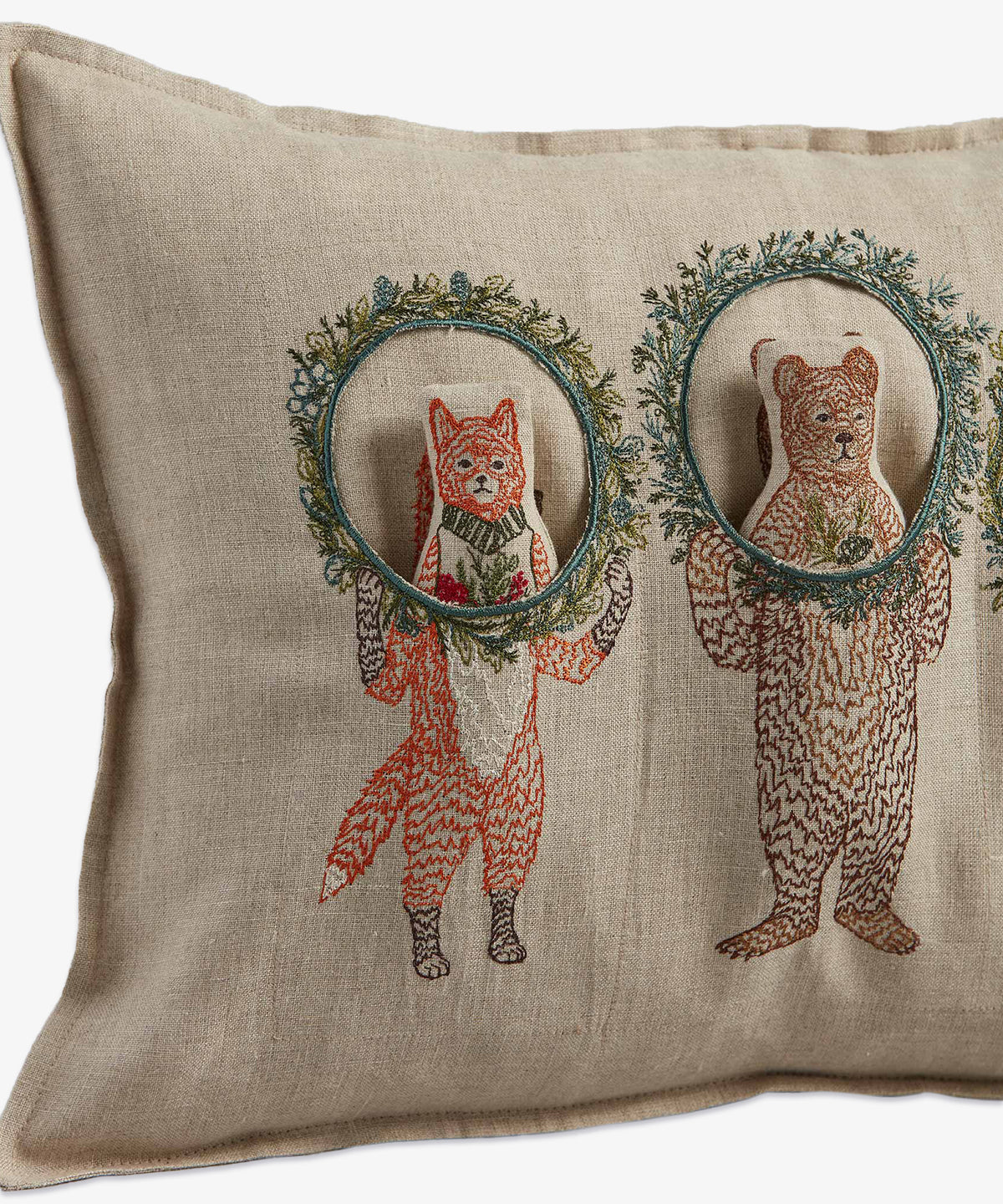 Coral & Tusk Pocket Pillow, Holiday Wreath