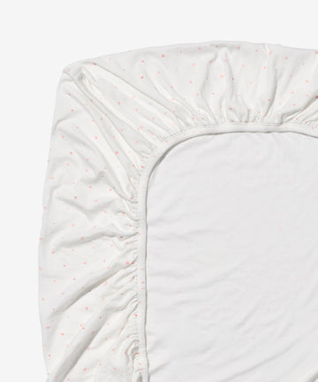 Crib Sheet, Rose Hearts