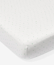 Crib Sheet, Seafoam Hearts