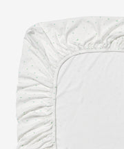 Crib Sheet, Seafoam Hearts