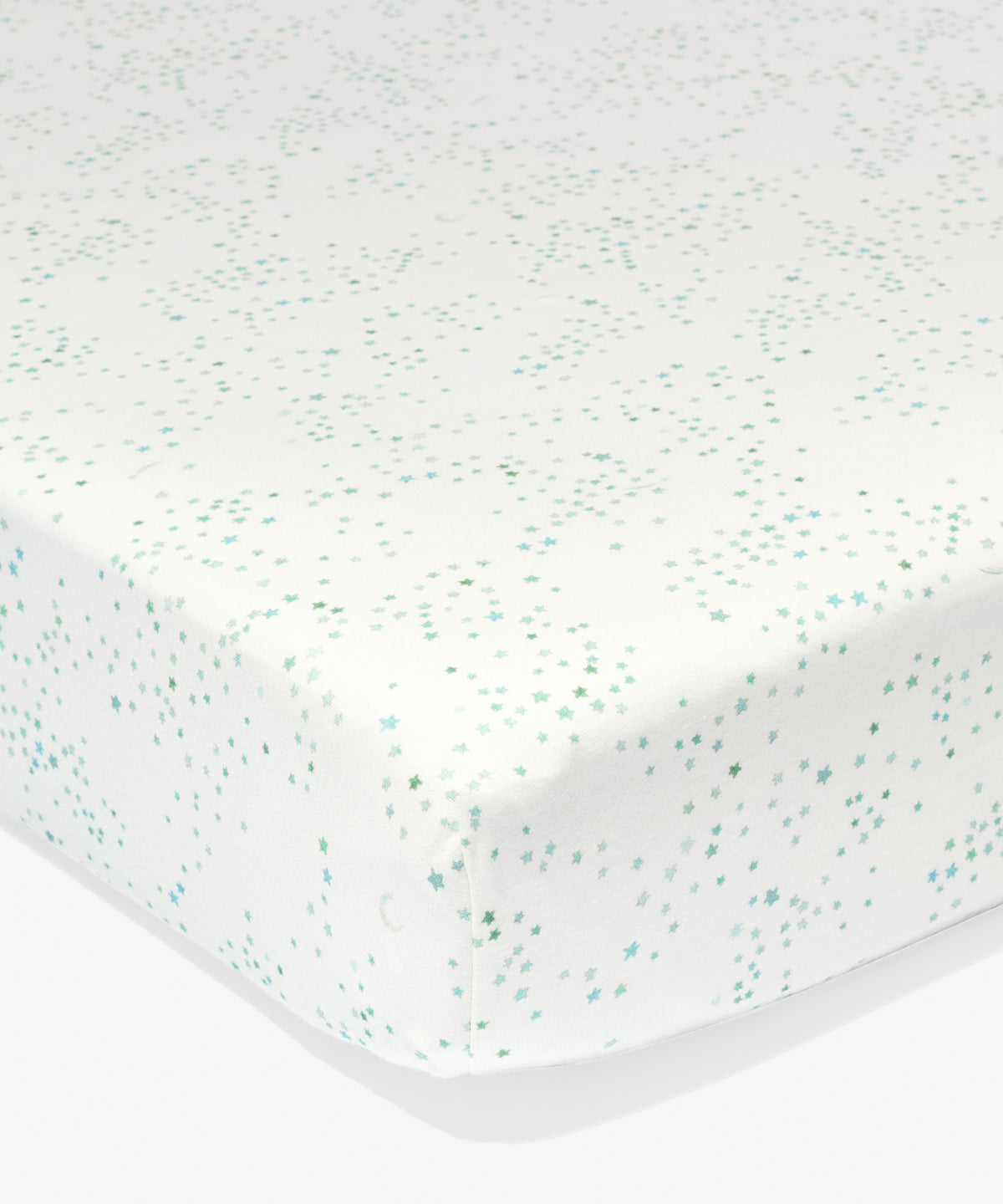 Oso & Me Crib Sheet, Seafoam Star