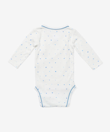 Crossbody One-piece, Blue Hearts