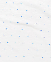 Marley Zip Pajama, Blue Hearts