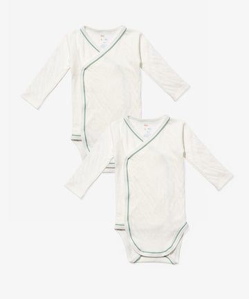 Crossbody One-piece 2 Pack, Seafoam Piping