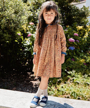 Delphina Dress, Sand Leopard