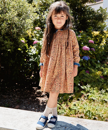 Delphina Dress, Sand Leopard