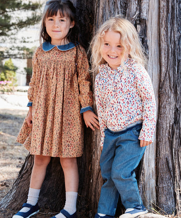 Delphina Dress, Sand Leopard