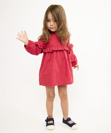 Diane Baby Dress, Holiday Red Plaid