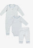 Oso & Me Mini Stripes Bundle, Dusty Blue
