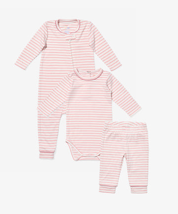 Mini Stripes Bundle, Dusty Rose
