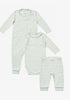 Oso & Me Mini Stripes Bundle, Dusty Seafoam