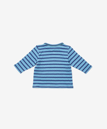 Edward Baby Long Sleeve T, Ocean Stripe