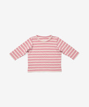 Edward Baby T-Shirt, Rose Stripe