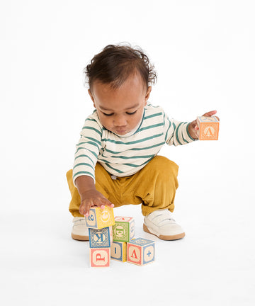 Edward Baby T-Shirt, Pine Stripe