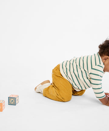 Edward Baby T-Shirt, Pine Stripe