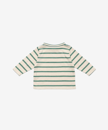 Edward Baby T-Shirt, Pine Stripe