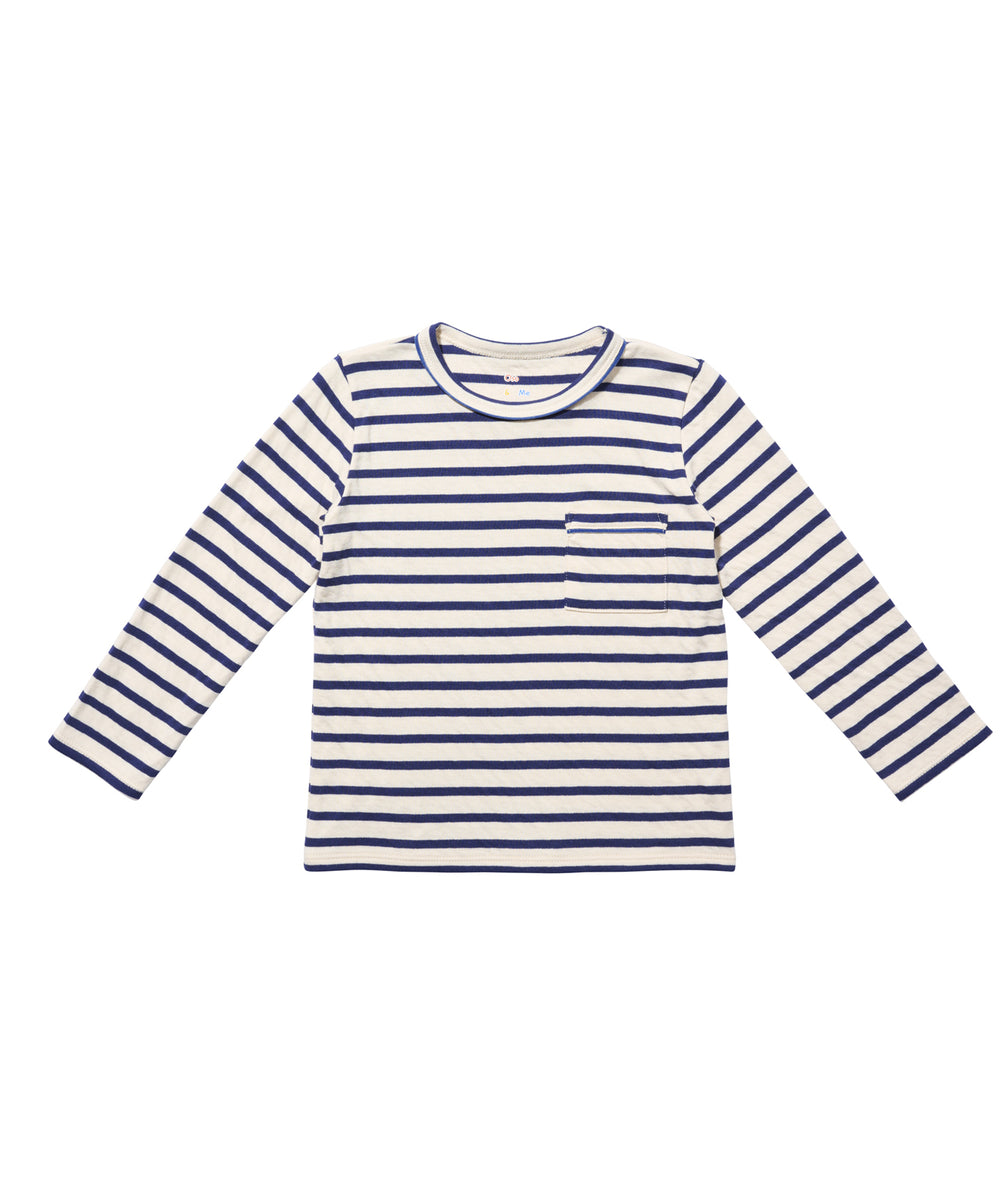 Edward T-Shirt, Navy Stripe