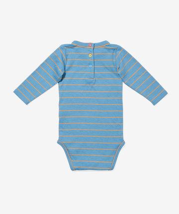Edward One-piece, Blue Fine Stripe