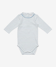 Edward One-piece, Dusty Blue Mini Stripe