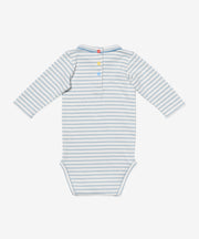 Edward One-piece, Dusty Blue Mini Stripe
