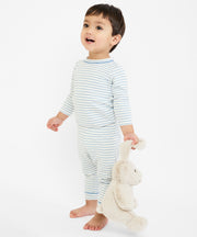 Edward One-piece, Dusty Blue Mini Stripe