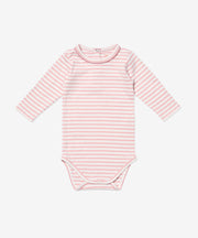 Edward One-piece, Dusty Rose Mini Stripe