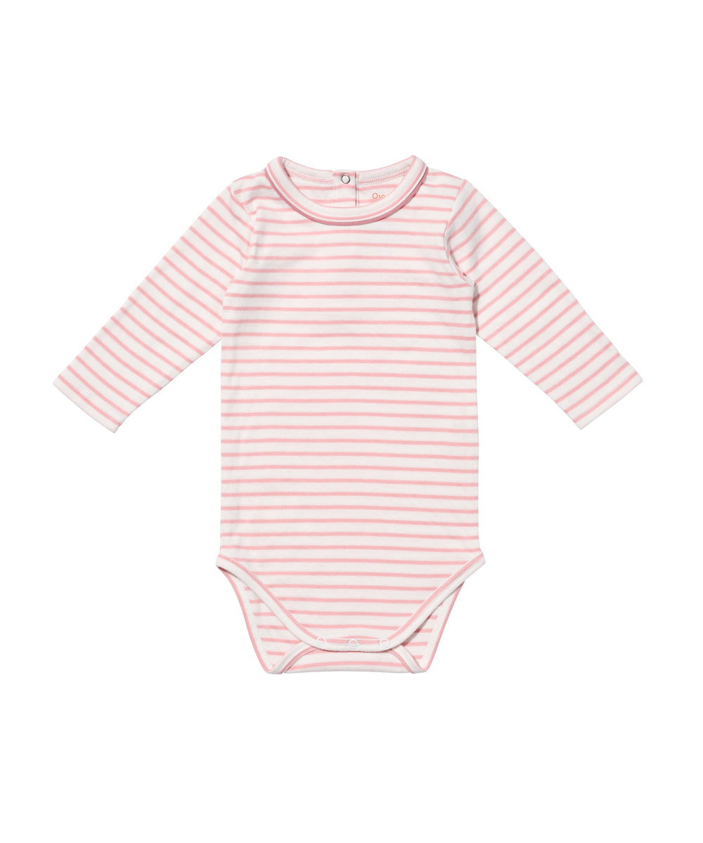 Edward One-piece, Dusty Rose Mini Stripe