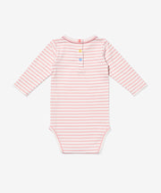 Edward One-piece, Dusty Rose Mini Stripe