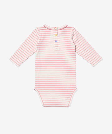 Edward One-piece, Dusty Rose Mini Stripe