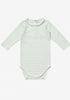 Oso & Me Edward One-piece, Dusty Seafoam Mini Stripe