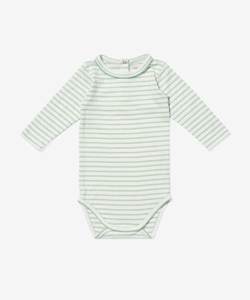 Edward One-piece, Dusty Seafoam Mini Stripe