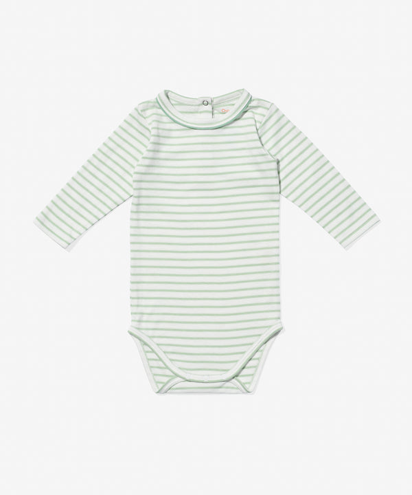 Edward One-piece, Dusty Seafoam Mini Stripe