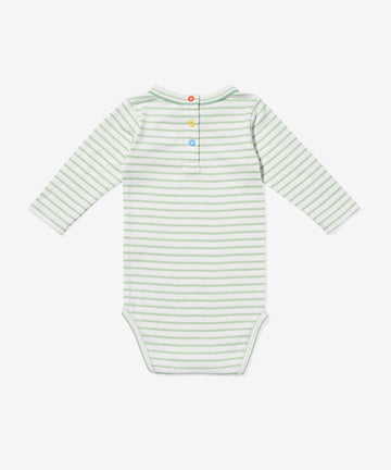 Edward One-piece, Dusty Seafoam Mini Stripe