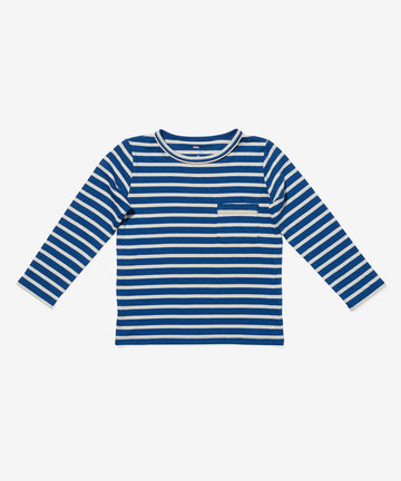 Edward T-Shirt, Enamel Blue Stripe