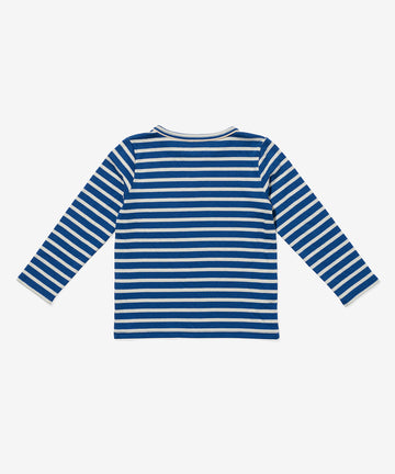 Edward T-Shirt, Enamel Blue Stripe
