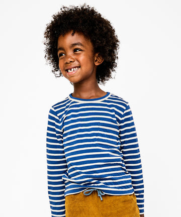 Edward T-Shirt, Enamel Blue Stripe