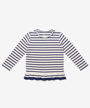 Edwina T-Shirt, Navy Stripe