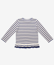 Edwina T-Shirt, Navy Stripe