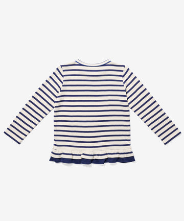 Edwina T-Shirt, Navy Stripe