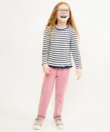 Edwina T-Shirt, Navy Stripe