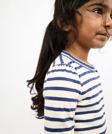 Edwina T-Shirt, Navy Stripe