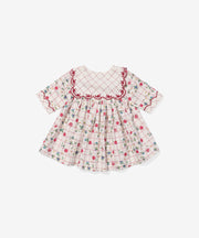 Gigi Baby Dress, Pomegranate Parade