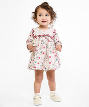 Gigi Baby Dress, Pomegranate Parade