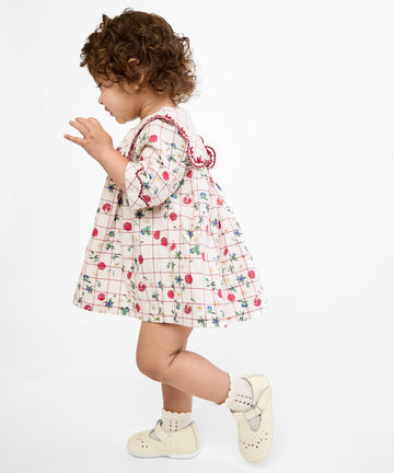 Gigi Baby Dress, Pomegranate Parade
